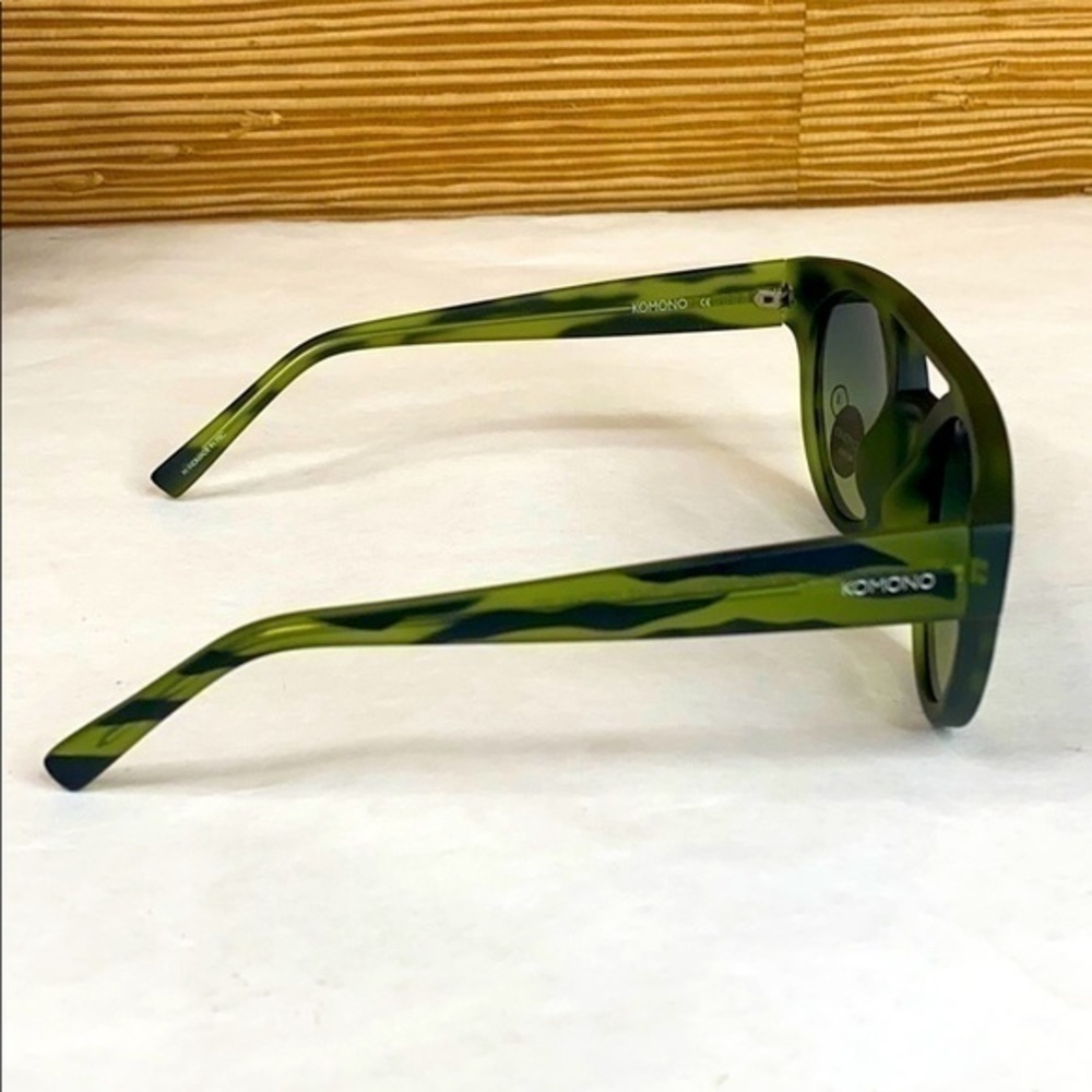 KOMONO Men’s NEW Dreyfuss Green Safari Sunglasses - Picture 10 of 16